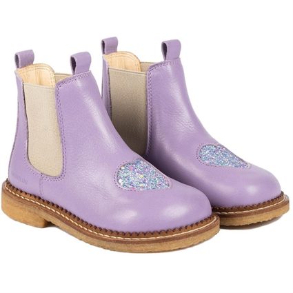 Angulus Chelsea Støvle Lilac/Confetti Glitter/Elastic - Str. 25