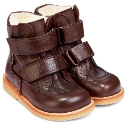 Angulus Tex Støvle m. Velcro Mørkebrun 2134-101-2505 - Str. 29