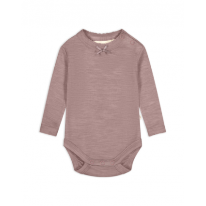 Body I 1x1 Rib Med Knapper I 100% Merino Uld, Oeko-texÂ® 56 Lavender