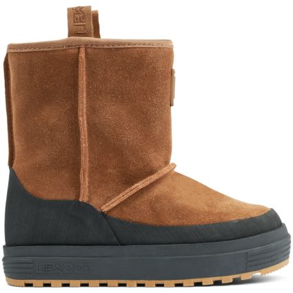 LIEWOOD Pecan / Black Mattie Suede Vinterstøvler - Str. 25