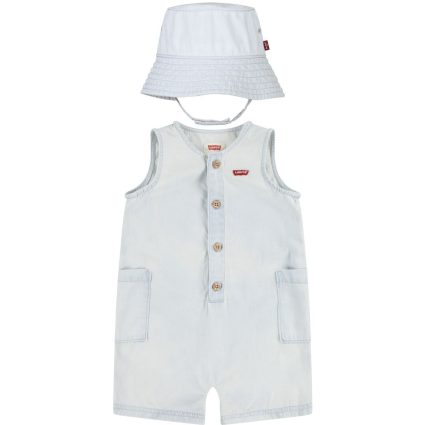 Levi's Blankcanvas Lvb Denim Romper & Spand Hue - Str. 2 år