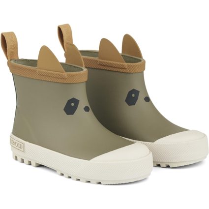 Liewood Tekla Gummistøvler Panda/Khaki Mix - Str. 30