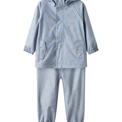 Lil Atelier Ladry10 Rain Set - Zen Blue/Swan - 92