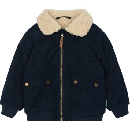 MIKK-LINE Twill Parka Vinterjakke Blue Nights