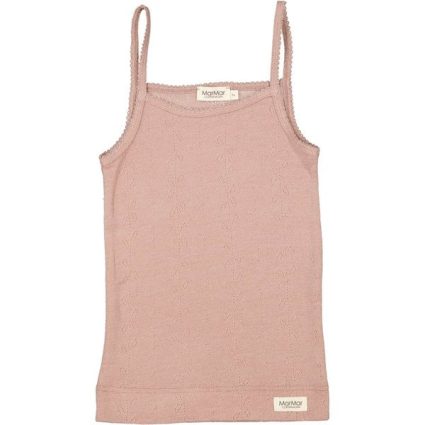MarMar Wool Pointelle Burnt Rose Undertrøje - Str. 2 år/92