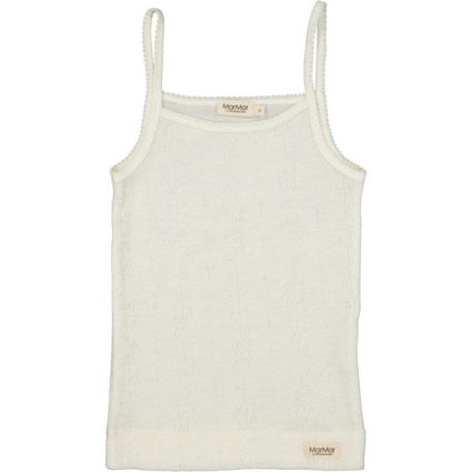 MarMar Wool Pointelle Natural Undertrøje - Str. 2 år/92