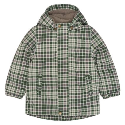 Mikk-Line Winter Jacket AOP - Check AOP - 92 cm