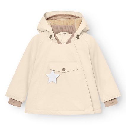 Mini A ture Angora cream Wang Fleece Vinterjakke - Str. 18 mdr/86