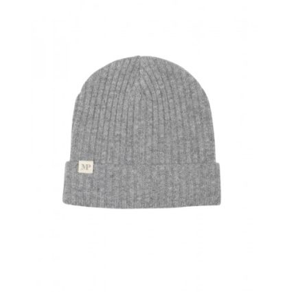 Mpkids, Uppsala Beanie - Strikket Hue I Uldmix Med Foldekant, Oeko-texÂ® Light Grey Melange 47/49