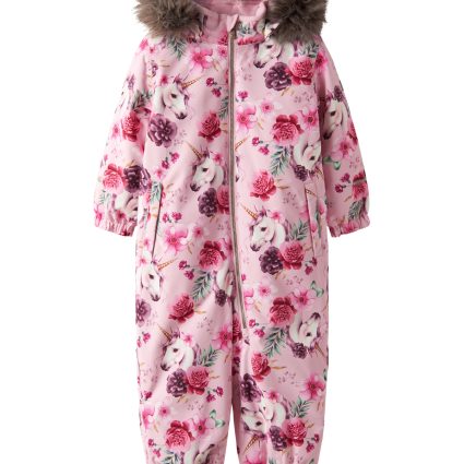 NAME IT Flyverdragt Snow10 Parfait Pink Floral Unicorn NAME IT Flyverdragt Snow10 Parfait Pink Floral Unicorn
