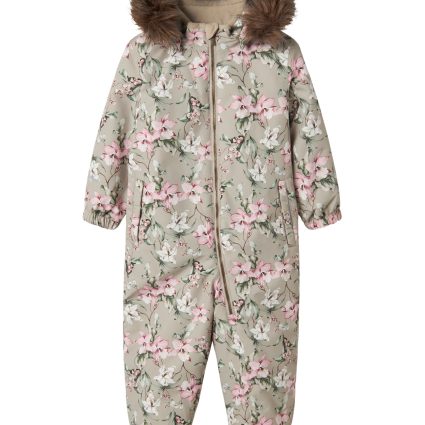 NAME IT Flyverdragt Snow10 Pure Cashmere Mellow Flower