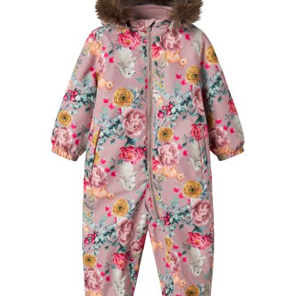 NAME IT Flyverdragt Snow10 Woodrose Flower Rabbit