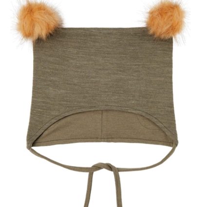 NAME IT Merinould Pom Pom Hue Wuppo Stone Gray