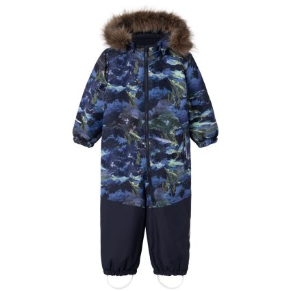 Name It Dark Sapphire Landscape Snow10 Flyverdragt Line AOP Fo - Str. 80