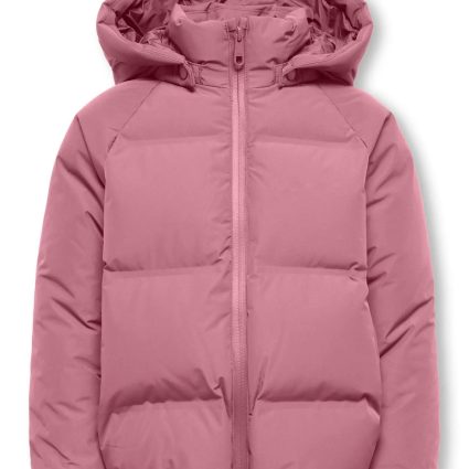 Only Mini Ellie - Functional Hood Puff Jacket - Foxglove - 92 cm