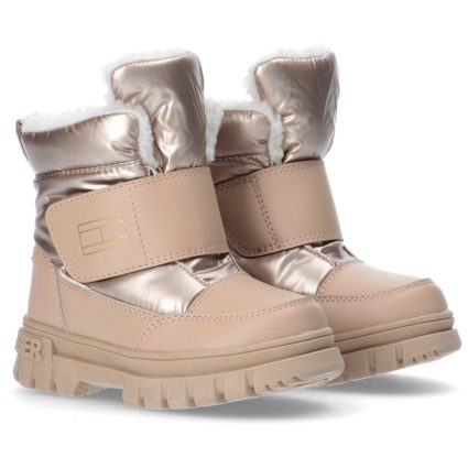 Tommy Hilfiger Bronze Fur Støvle - Str. 28