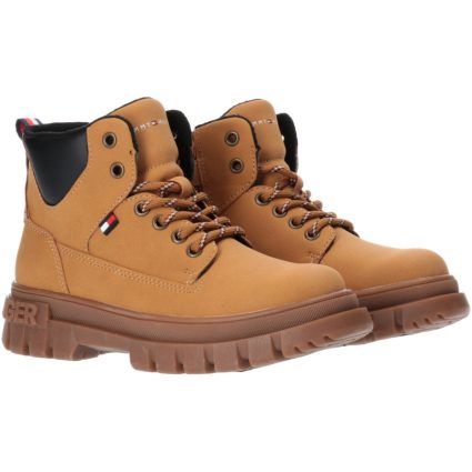 Tommy Hilfiger Ochre Lace-Up Støvle - Str. 32
